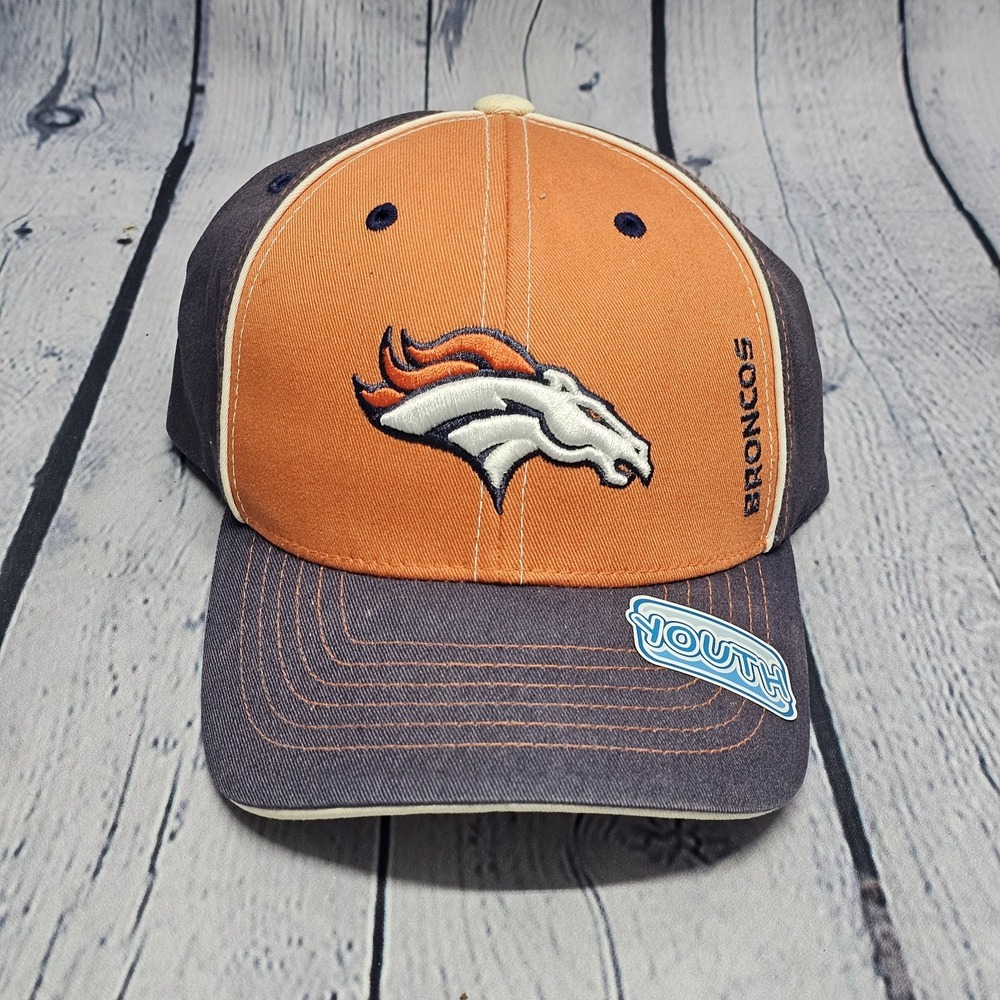 Denver Broncos NFL Football Youth Size Strapback Cap Hat Team VGC